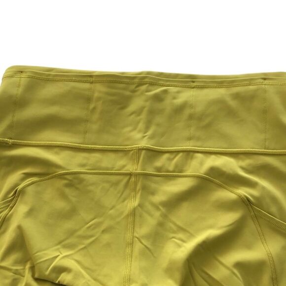 .Lululemon Fast and Free Crop II 19" Nulux Golden Lime - Picture 12 of 14